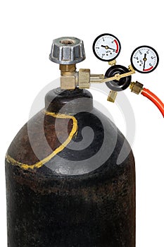 Gas pressure regulator with manomete