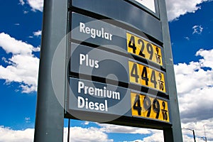 Gas Price Sky High Plus 4.44