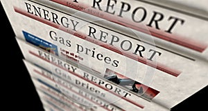 Gas prices energy market newspaper printing media