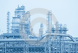 Gas processing factory. landscape