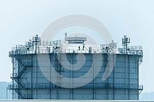 Gas processing factory. landscape