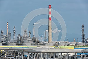 Gas processing factory. landscape