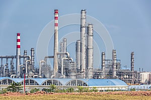 Gas processing factory. landscape