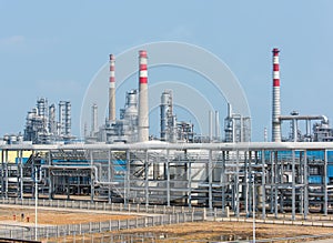Gas processing factory. landscape