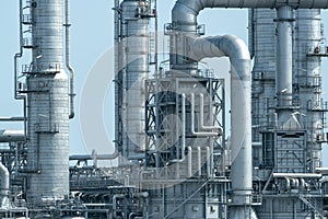 Gas processing factory. landscape