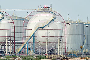 Gas processing factory. landscape