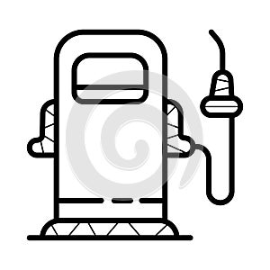Gas pump icon  illustration