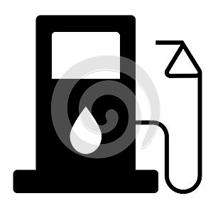 gas pump icon vector . Fuel pump icon