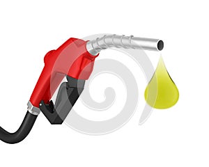 Gas Pump Nozzle Isolated