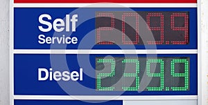 Gas pump prices in Ontario Canada rise and soar to 209.9.9 per liter litre for regular unleaded