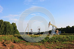 Gas pumping unit extracts gas from underground