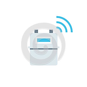 Gas smart meter icon.