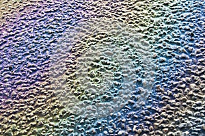 Gas spill on asphalt