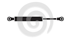 Gas spring icon, vector illustration