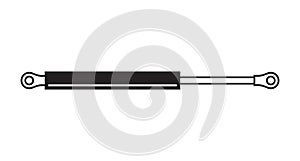 Gas spring icon, vector illustration