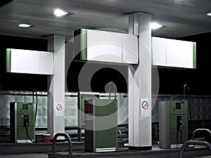 Gas station.