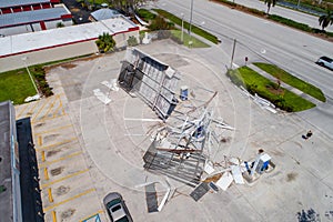 Gas station destroyed after Hurricane Irma