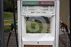 Gas station fuel pump