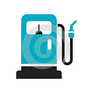 Gas station icon vector sign and symbol isolated on white background, Gas station logo concept