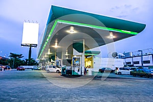 Gas station at night