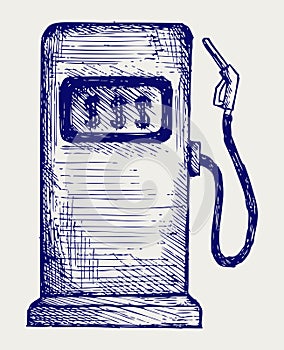 Gas station pump