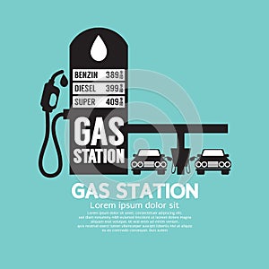 Gas Station Service Black