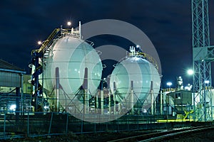 Gas storage tanks