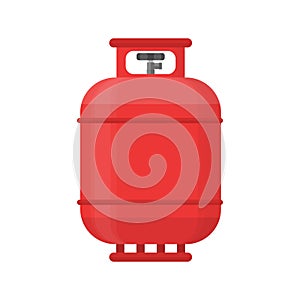 Gas tank icon. Propane cylinder pressure fuel lpg