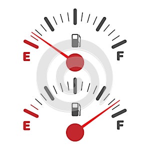 Gas tank indicator icon