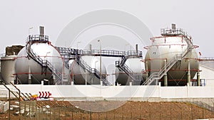 Gas tanks in El Prat del Llobregat, Barcelona