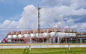 Gas terminal and sky