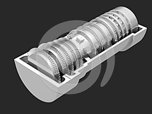 Gas Turbine jet engine propulsion blades
