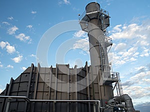 Gas turbine SCR and stack