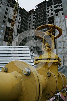 Gas valves and valves near residential area