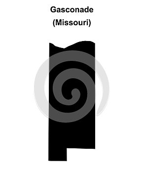 Gasconade outline map