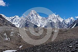 Gasherbrum massif mountain, Karakorum mountain range, K2 trek, P