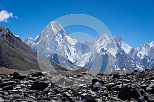 Gasherbrum mountain massif in Karakoram range, K2 trek, Pakistan