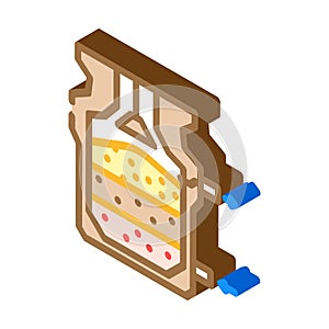 gasification biomass energy isometric icon vector illustration
