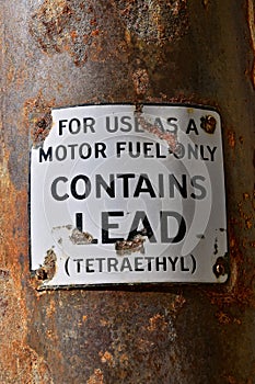 Gasoline contains lead