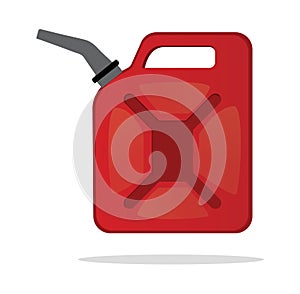 Gasoline fuel canister. Petrol can gallon gas tank fuel container. Canister of gasoline. gasoline sign symbol.