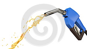 Gasoline gushing out from pump