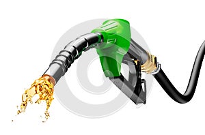 Gasoline Gushing Out From Pump photo