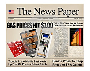 Gasoline headline prices