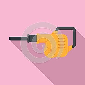 Gasoline leaf pump icon, flat style