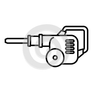 Gasoline leaf pump icon, outline style