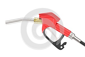Gasoline Pistol Pump Fuel Nozzle, Gas Station Dispenser. 3d Rendering