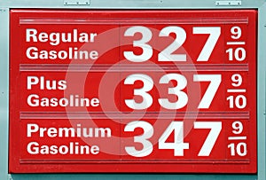 Gasoline prices photo