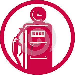 Gasoline pump filling station