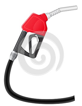 Gasoline pump nozzle vector illustration