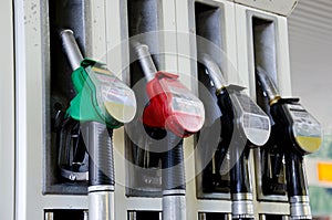 Gasoline pumps photo